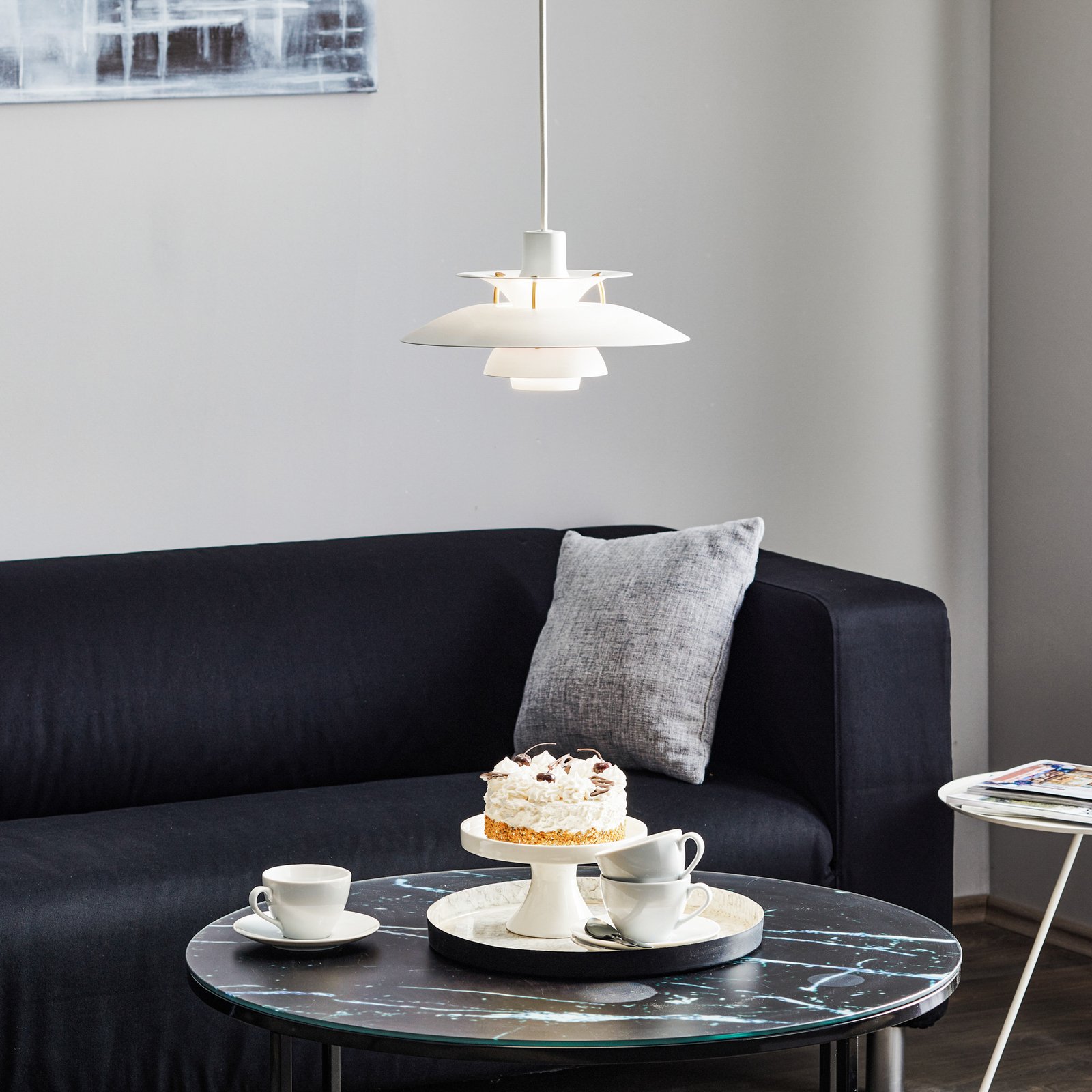 PH 5 Mini Suspension Modern White - Louis Poulsen
