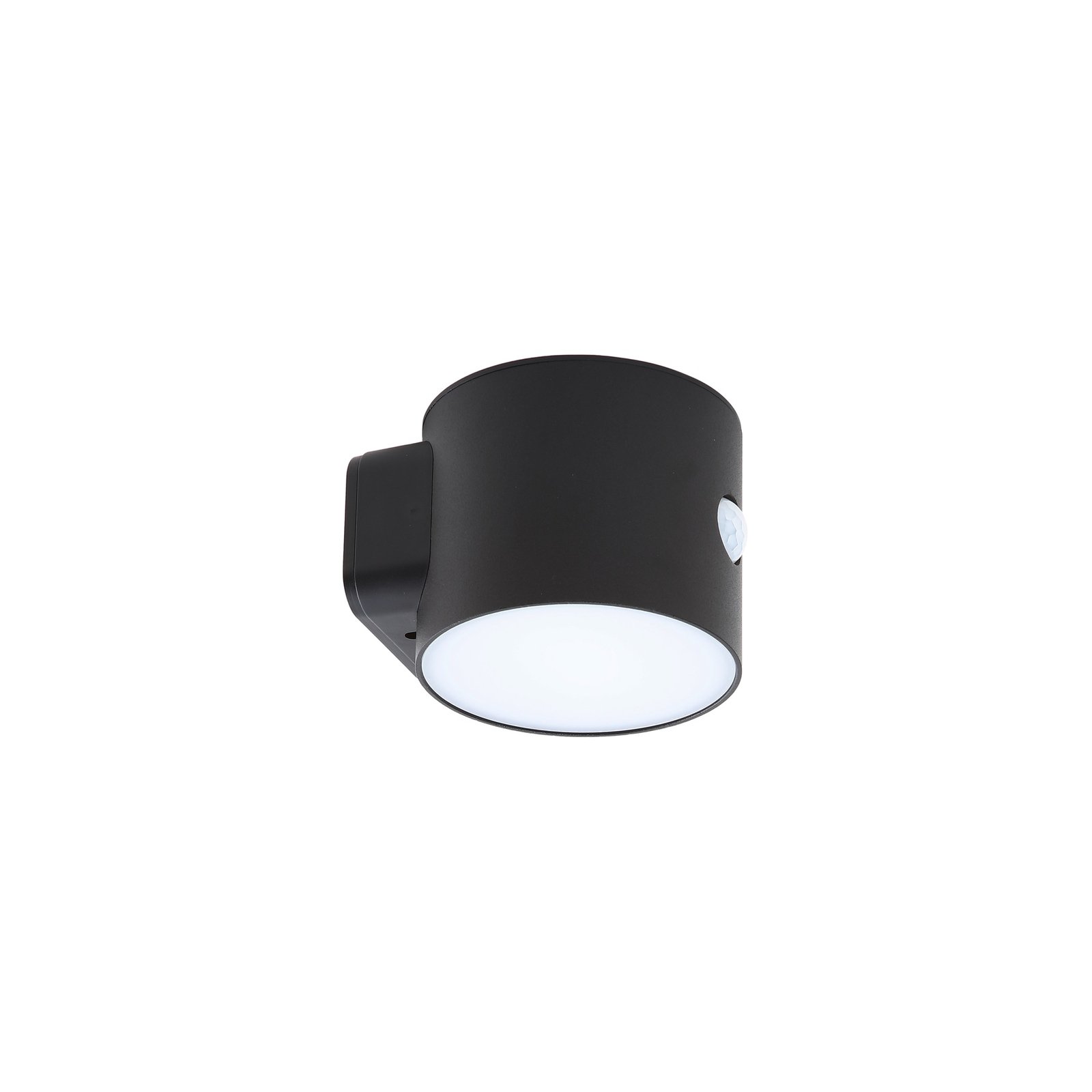 Amren LED Célula solar Aplique de Pared w/Sensor Negro - Lindby