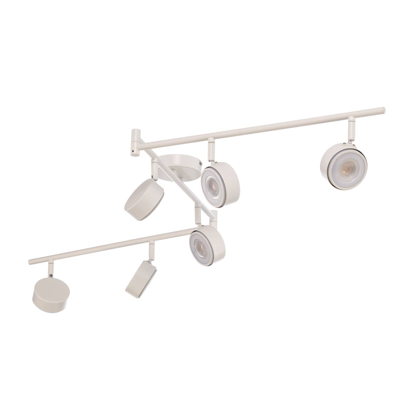 Lindby Spot Jyla, blanc, GX53, 4.000 K, à 6 lampes