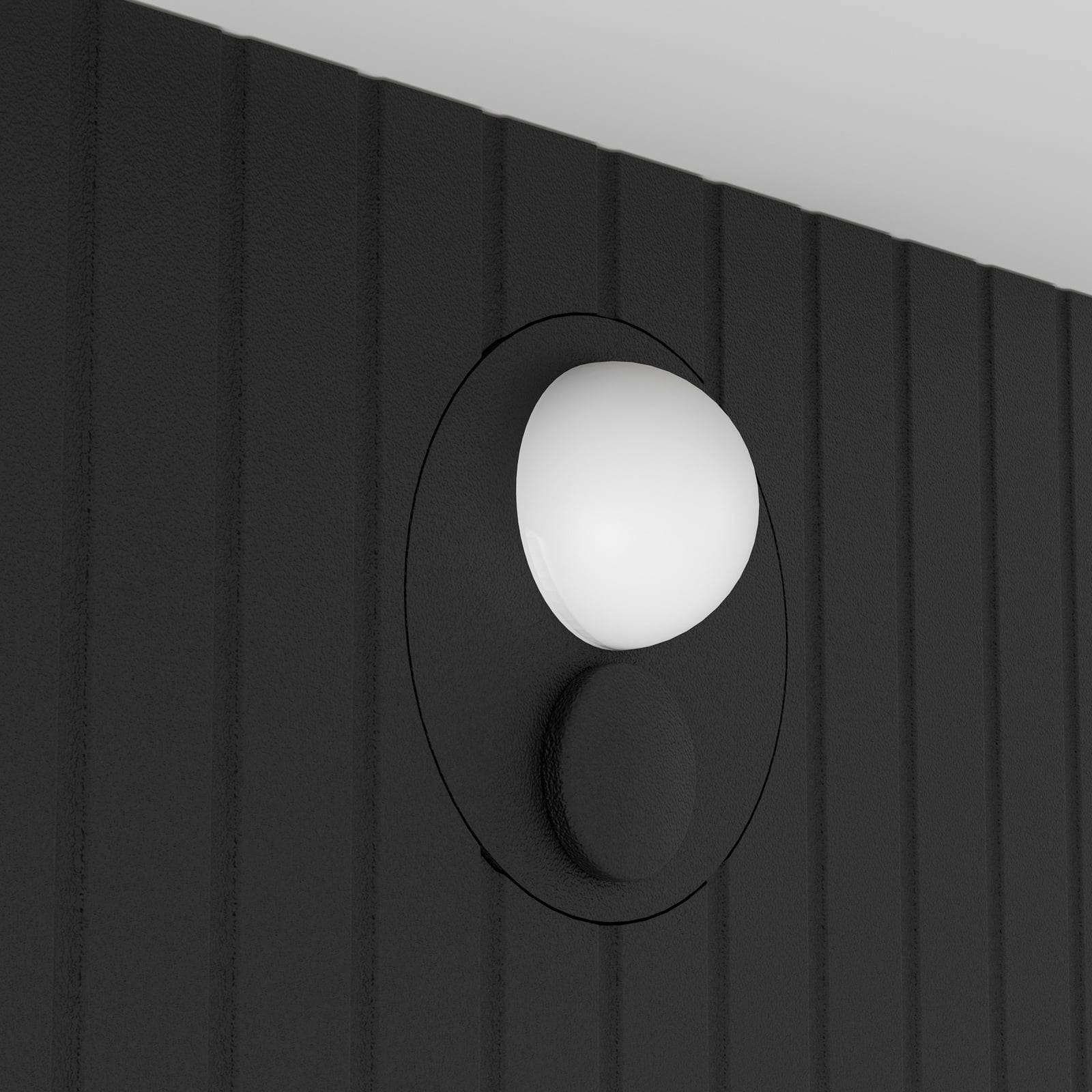 LED-välisvalgust Frigento must, kõrgus 15 cm, andur