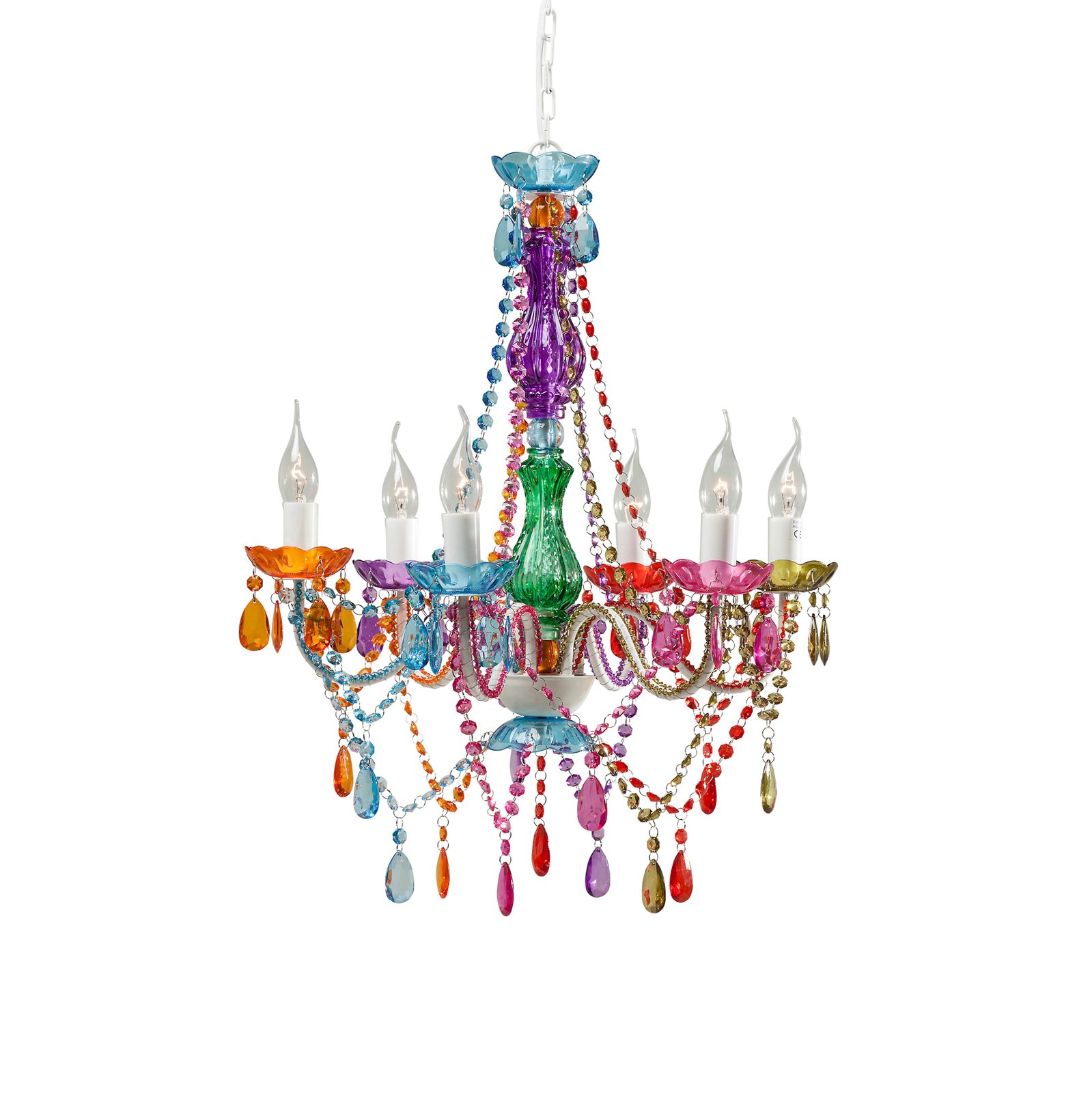 KAREN Starlight Rainbow 6-bulb chandelier