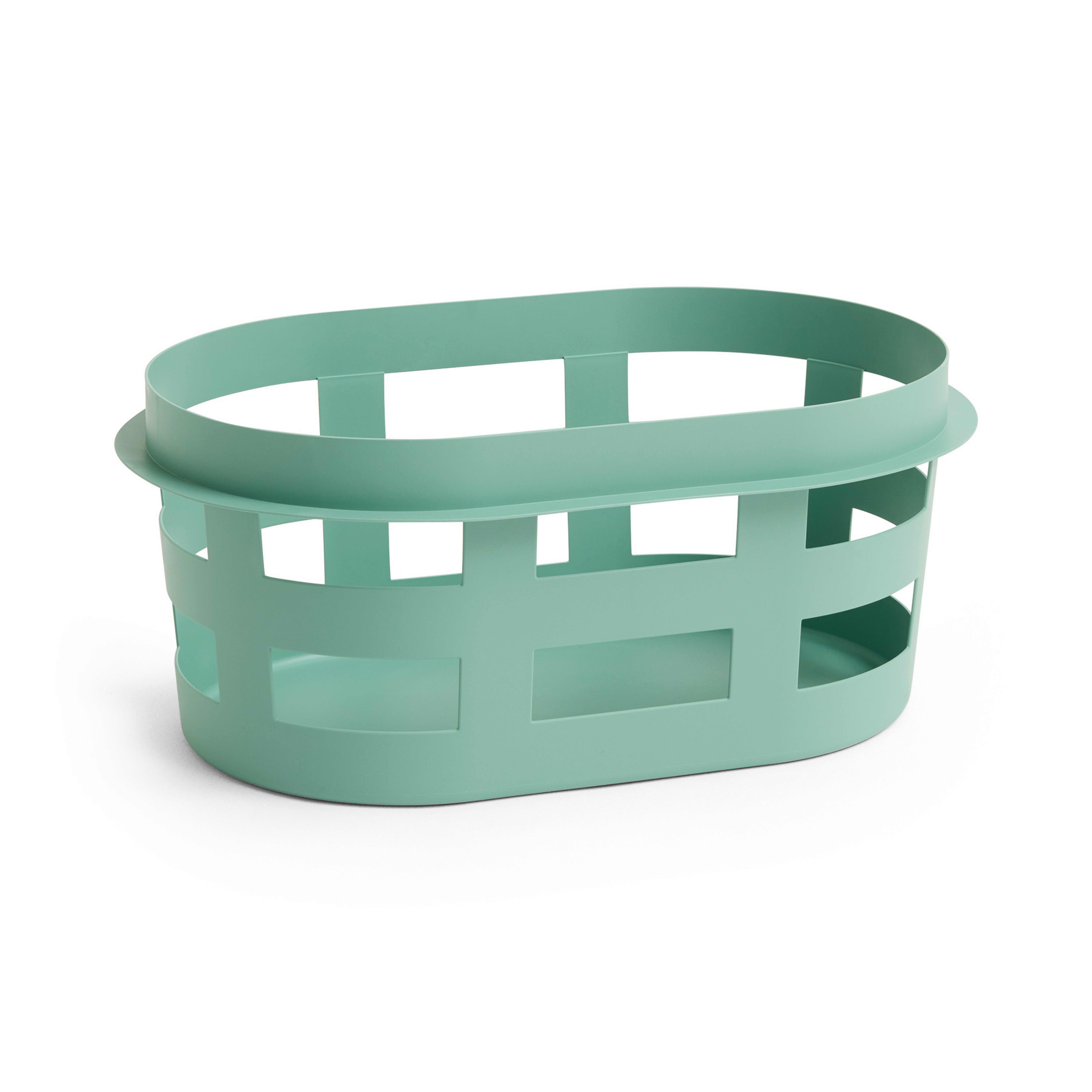 Panier de rangement Basket vert en plastique, longueur 57 cm - HAY