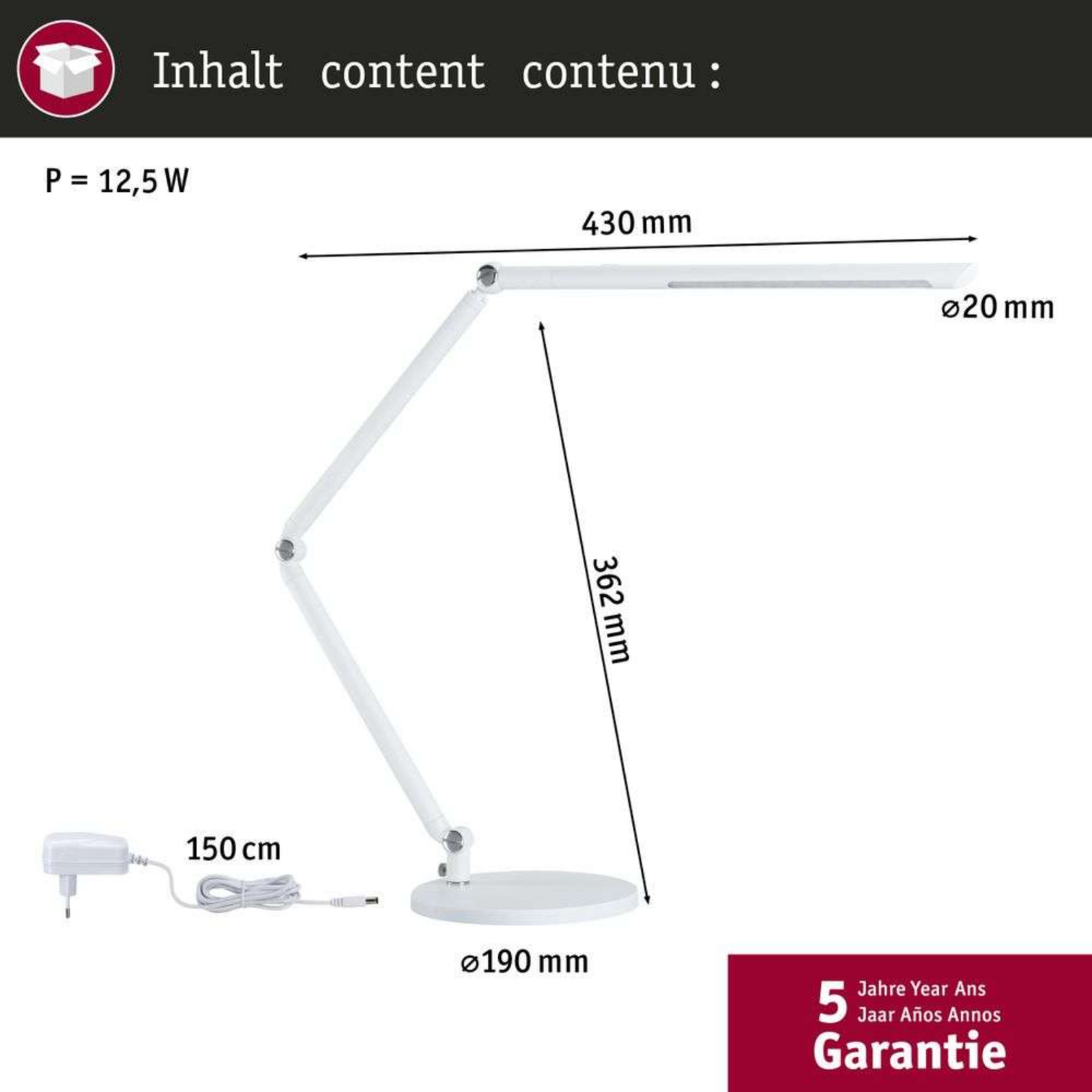 Flexbar Veioză Tunable Alb/3-step Alb - Paulmann