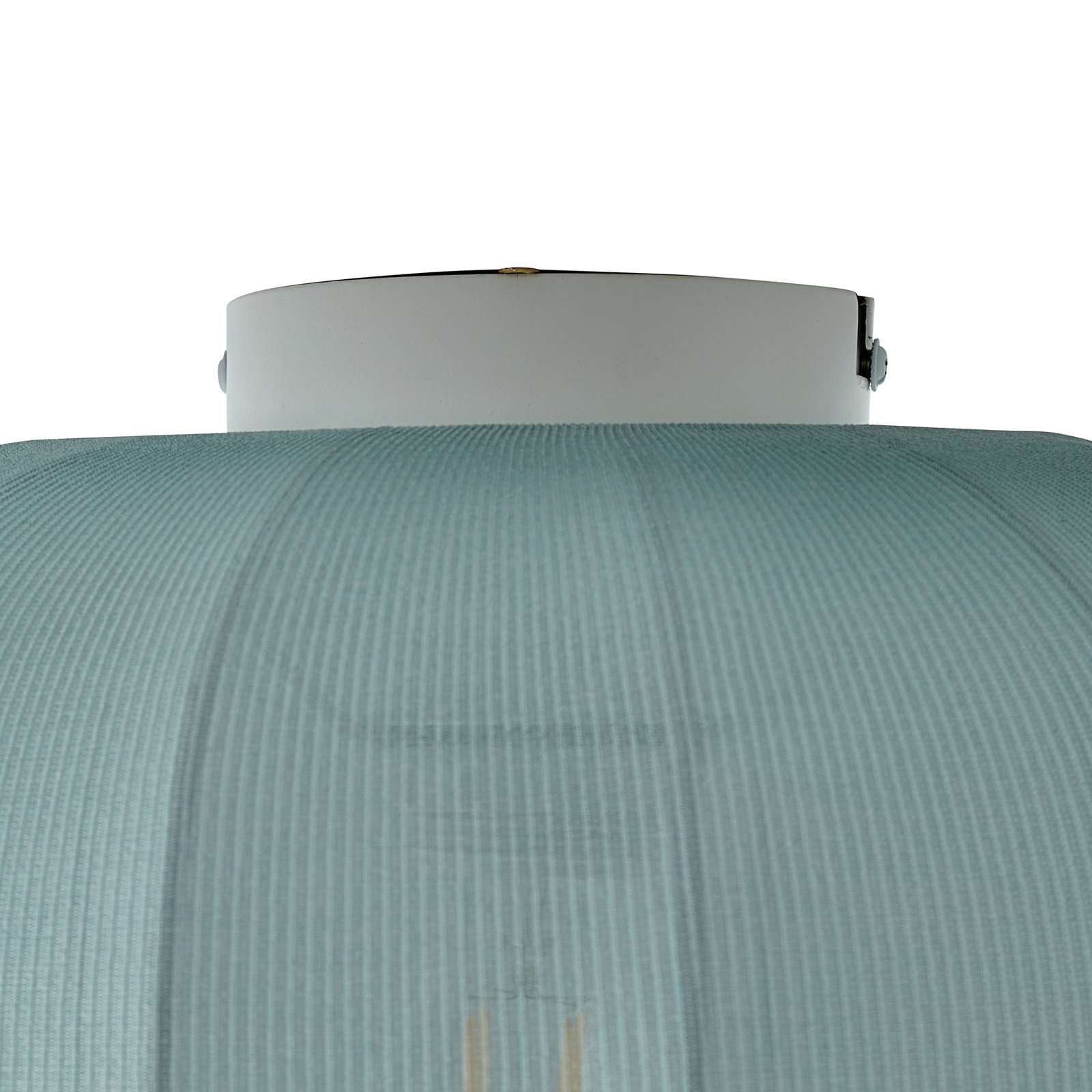 Lindby Helin ceiling light, blue, fabric, Ø 35 cm