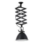 Mou hanging light, height-adjustable in black