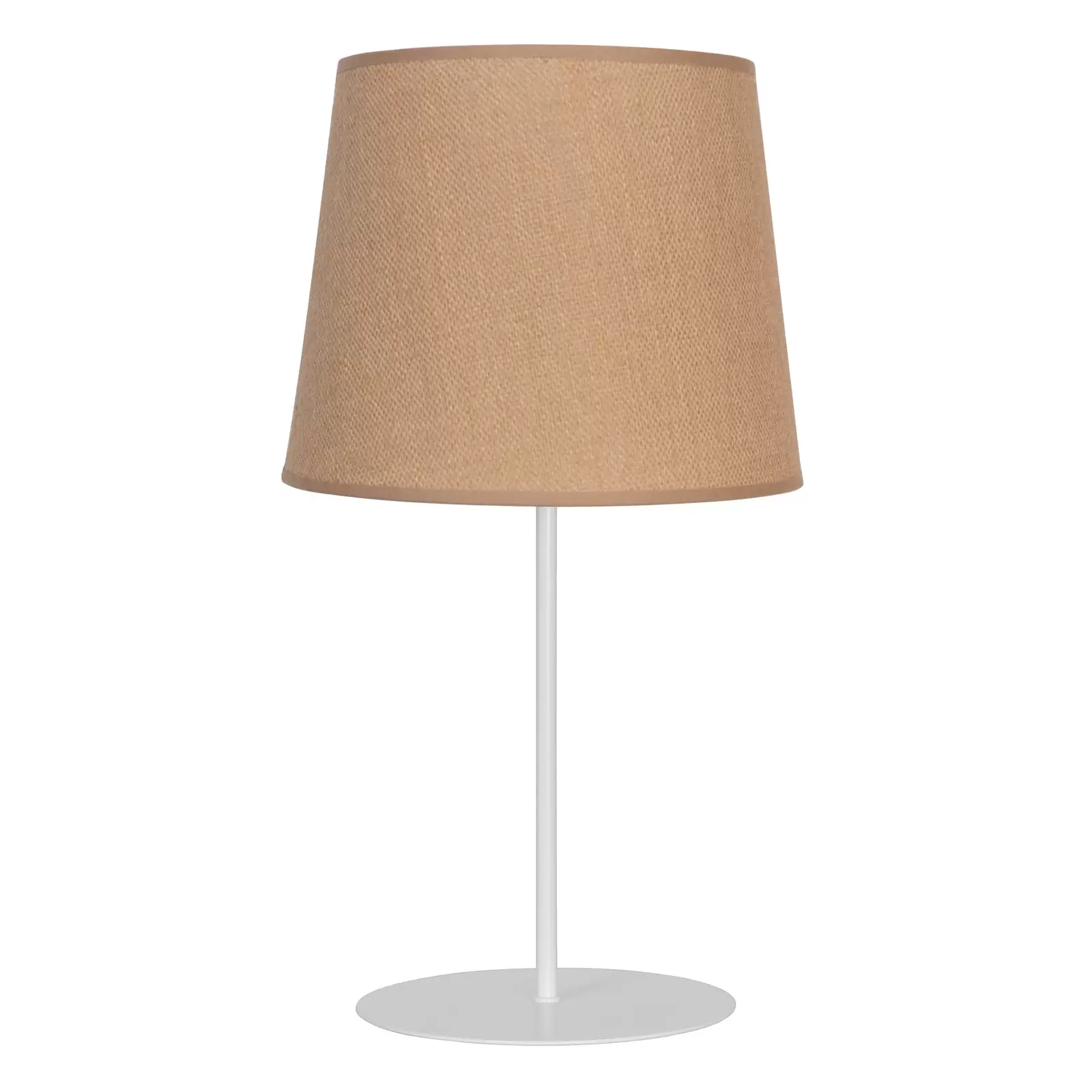 Greta table lamp, natural fibre/oak, height 58cm