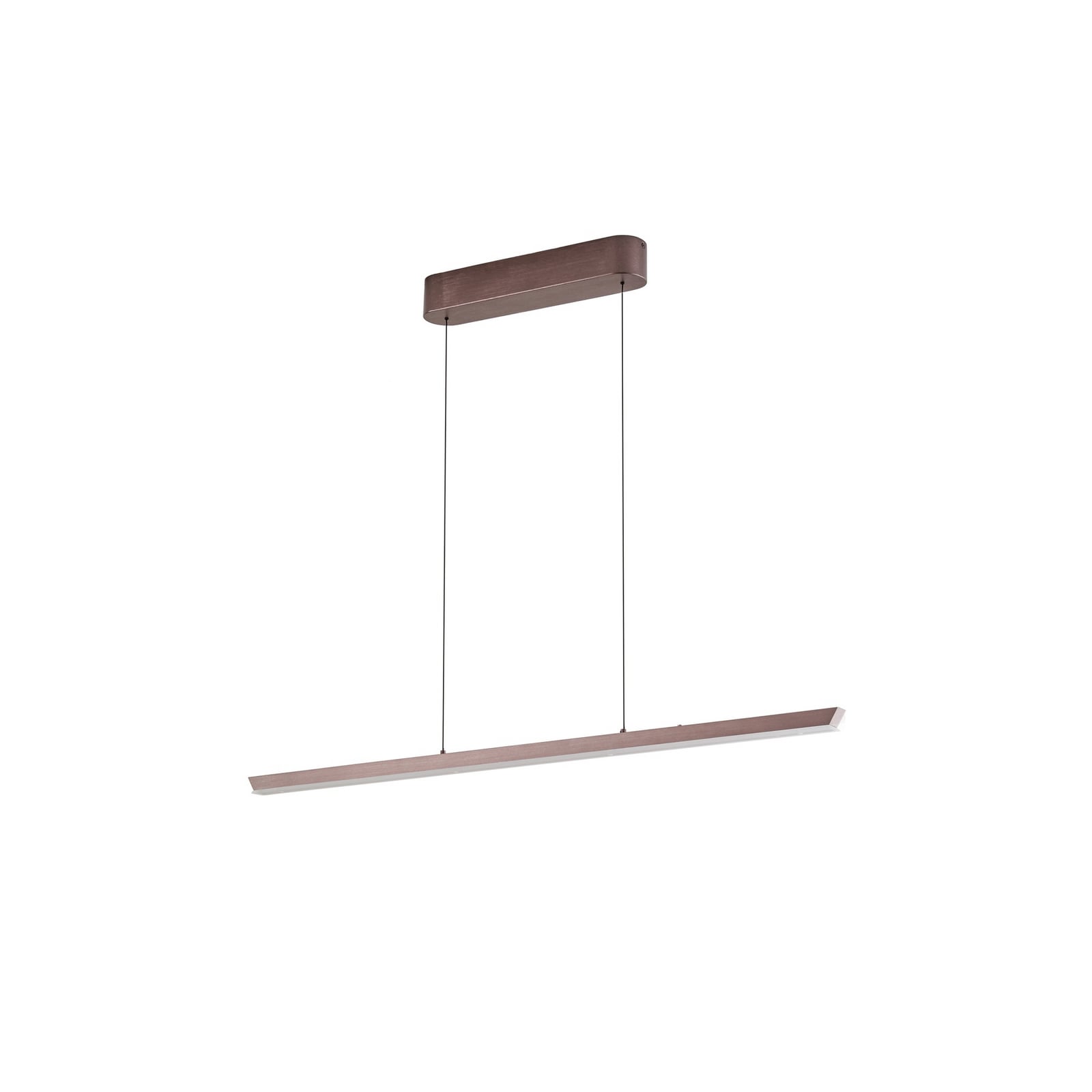 LED závesné svietidlo Lucande Solvar, 117 cm, hnedá, CCT, stmievateľné LED závesné svietidlo Lucande Solvar, 117 cm, hnedá, CCT, stmievateľné