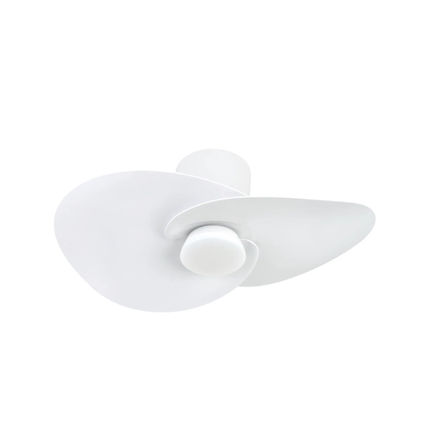 LED-Deckenventilator Nenufar, weiß, DC, leise, CCT, 74 cm
