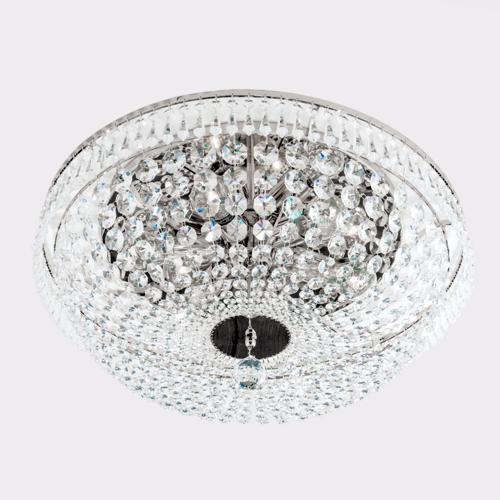 Kromirana stropna svjetiljka SHERATA, 55 cm