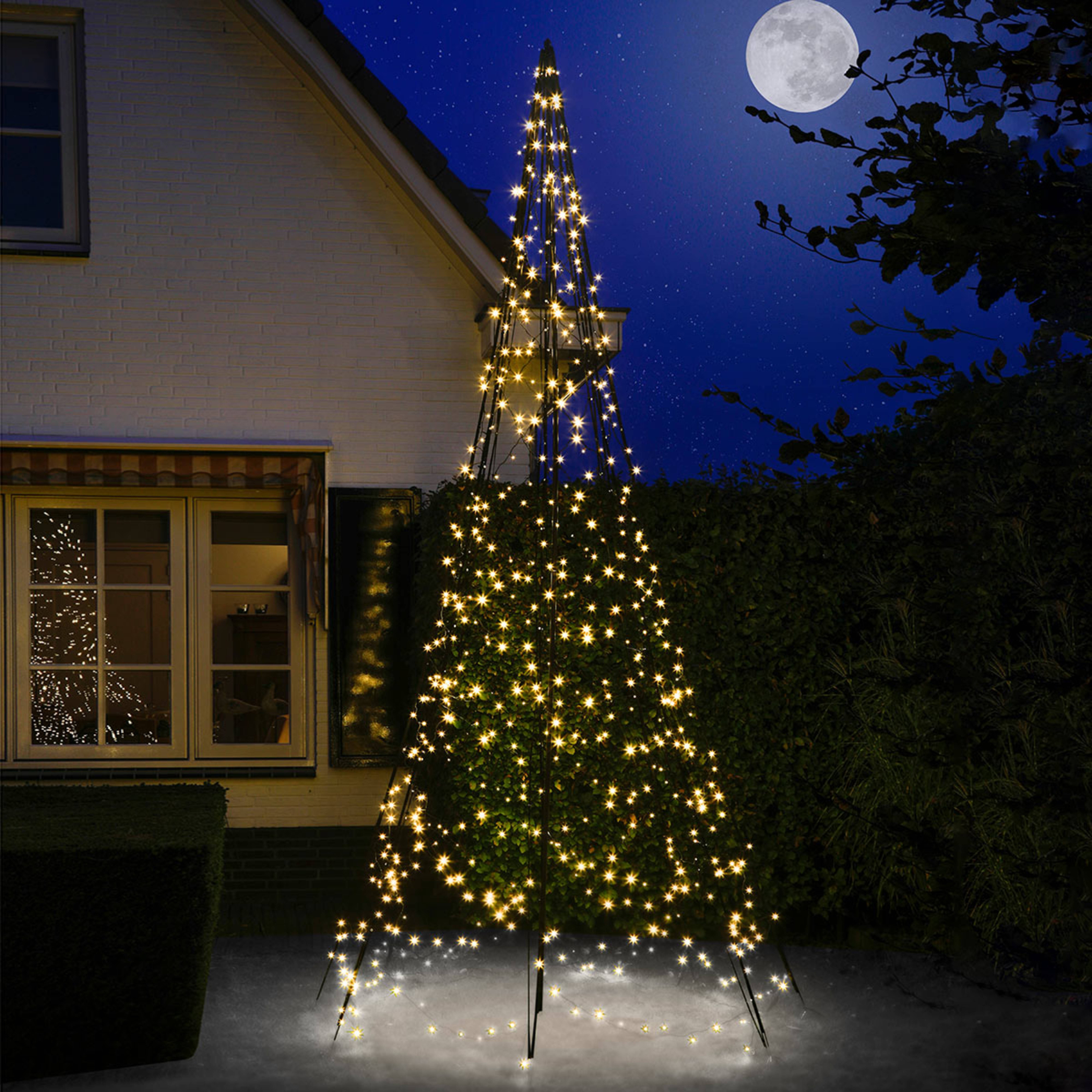Árvore de Natal Fairybell com mastro, 4 m