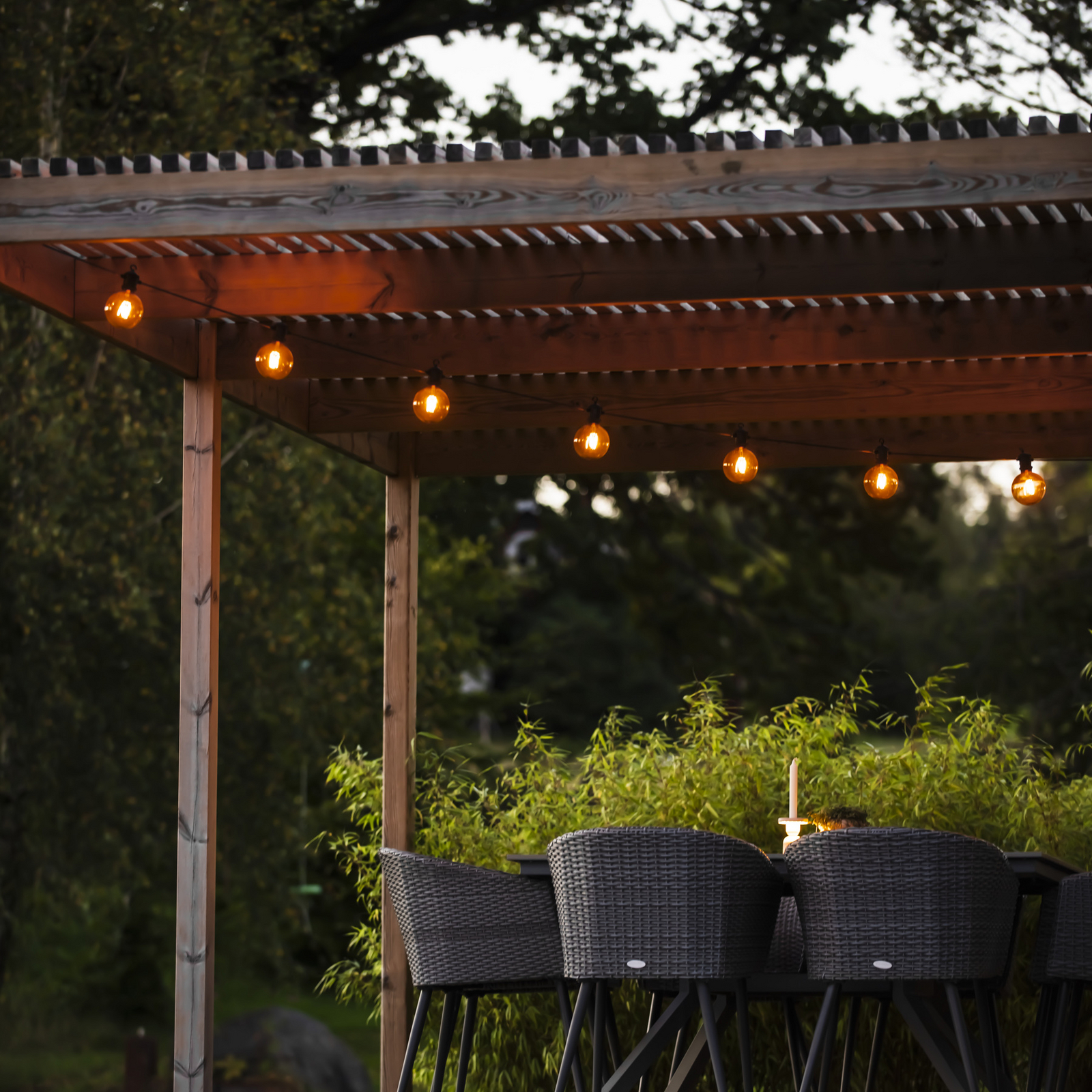 LED solar fairy lights, 7W, brown, IP44, 1800K LED solar fairy lights, 7W, brown, IP44, 1800K