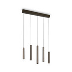 Lámpara colgante LED Arimato, longitud 94 cm, metal color platino, CCT
