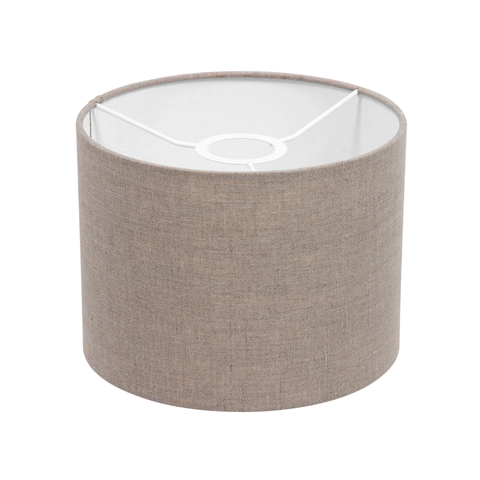 Tafellamp Noor, staal/linnen (kleur: modder), hoogte 50 cm, E27