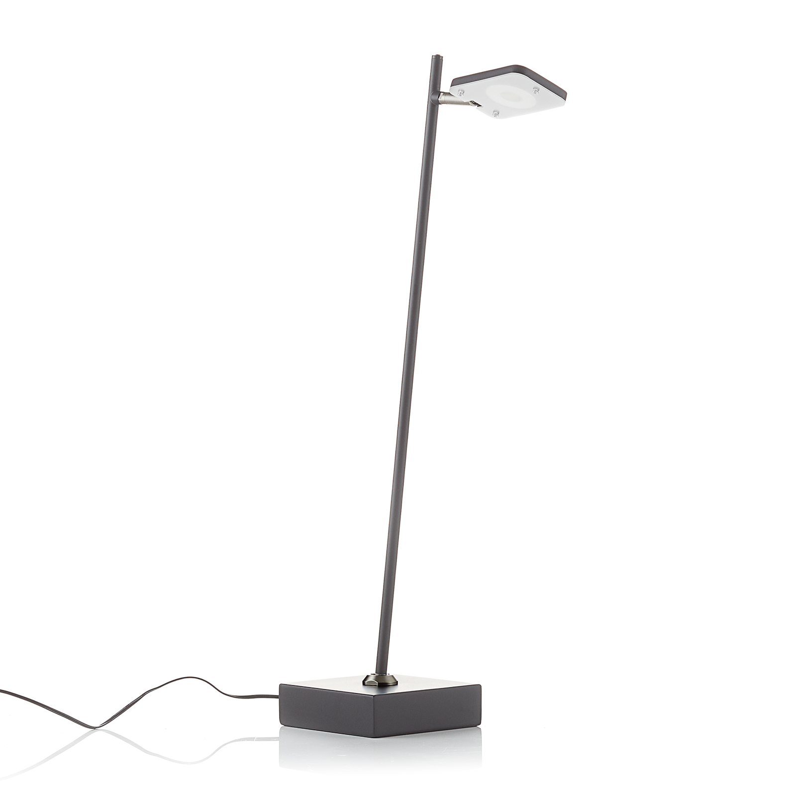 LED stojací lampa Block, stmívatelná, černá