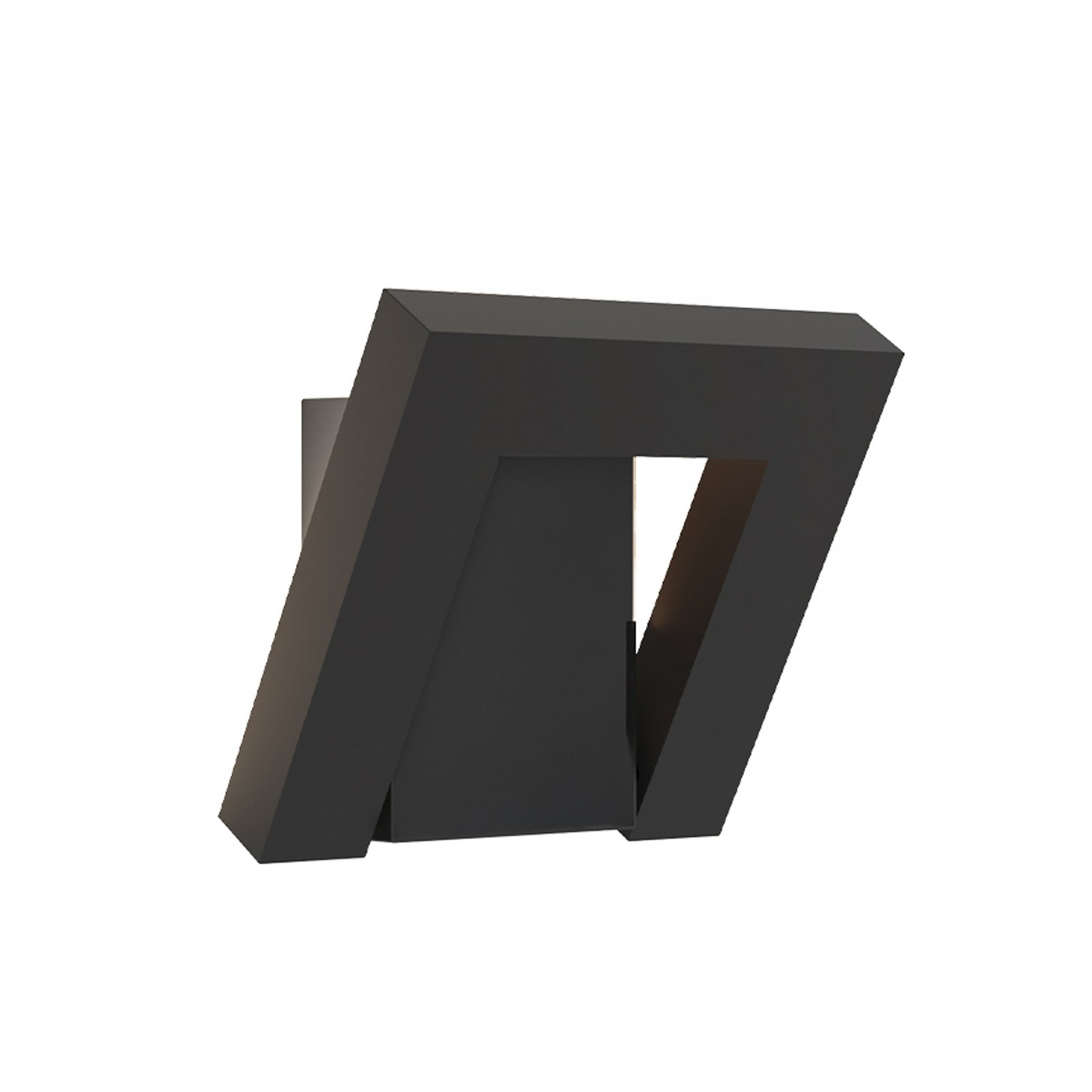 LED-Außenwandleuchte Siena, dunkelgrau, Höhe 28 cm, Metall