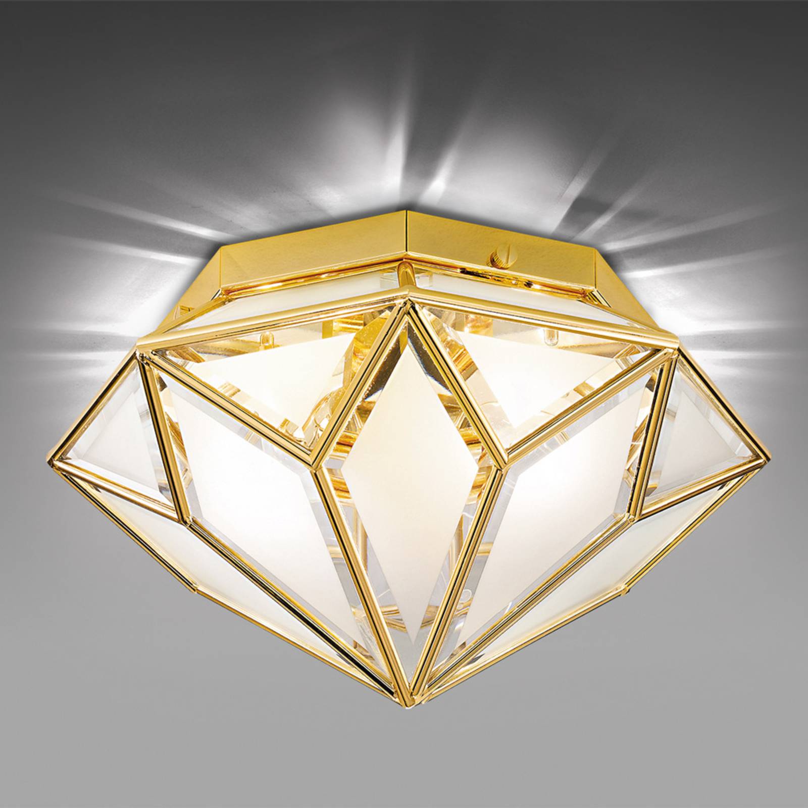 Prachtige plafondlamp Oro, 2-lichts