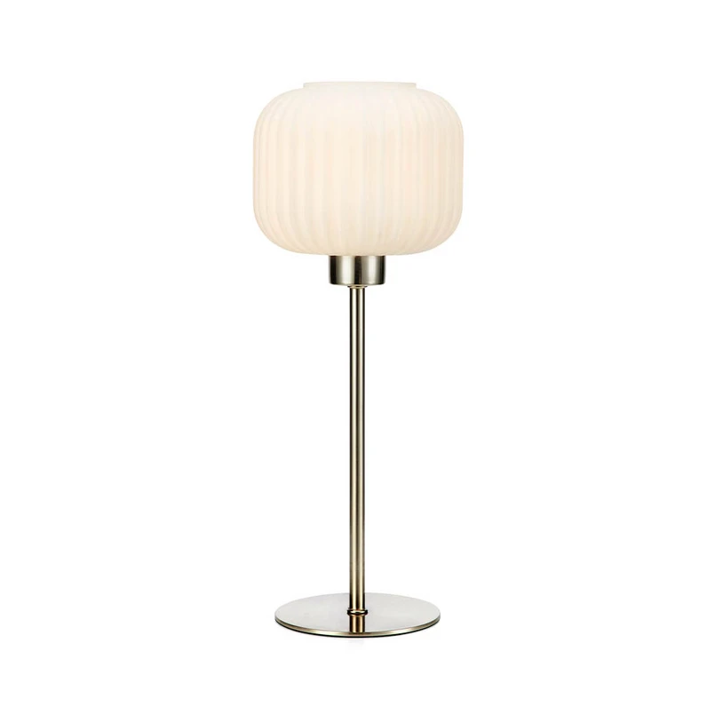 Markslöjd - Sober Table Lamp Small Steel/White