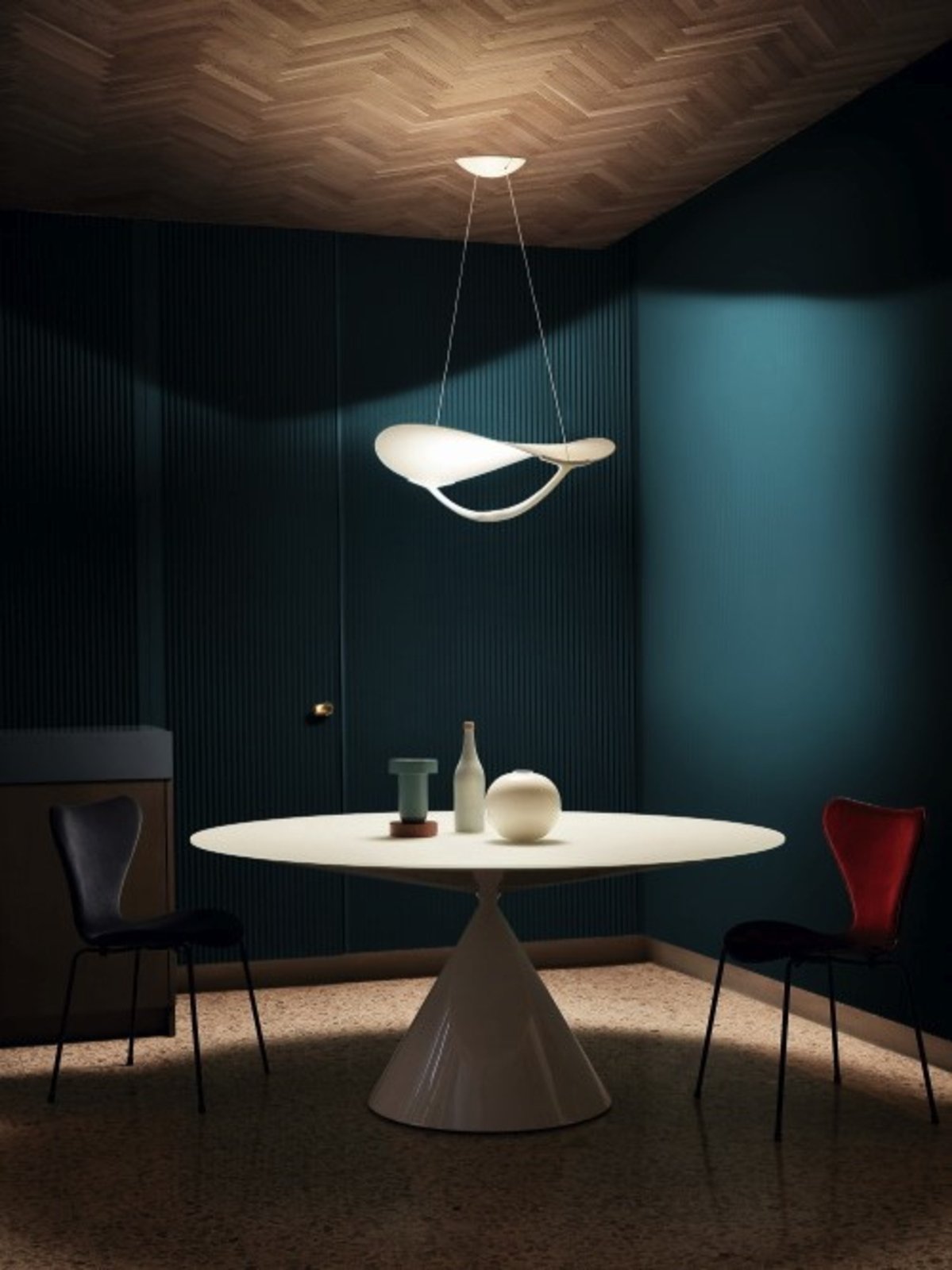 Plena Lustră Pendul Dimmable 10m White - Foscarini