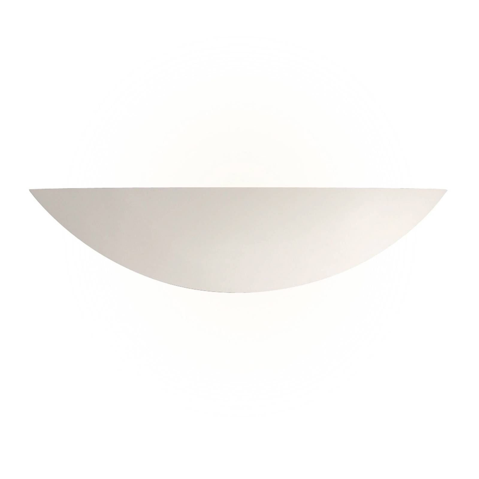 Searchlight Pale plaster wall light, paintable, for Living / Dining Room, plaster, E27, 40 W, W: 40 cm, H: 10 cm