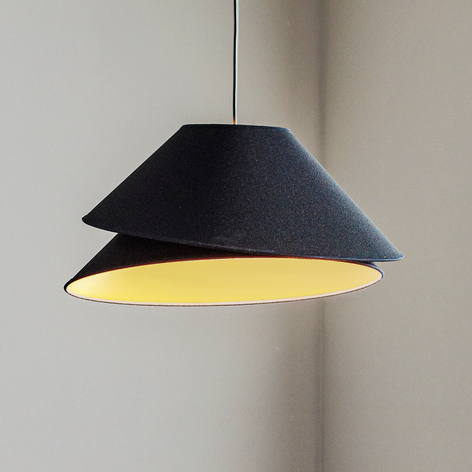 Suspension en tissu Coco, noire