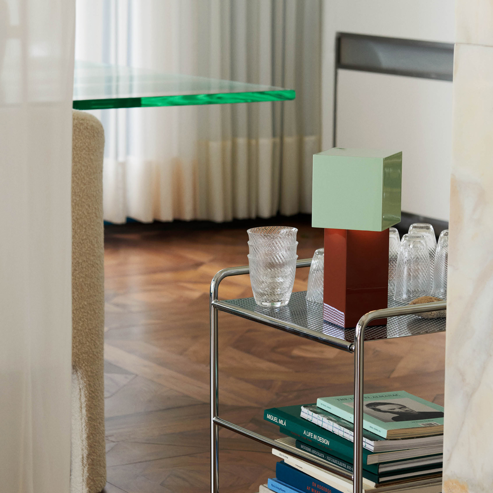 Pivot ATD7 Portable Tafellamp Rusty Mint - &Tradition Pivot ATD7 Portable Tafellamp Rusty Mint - &Tradition