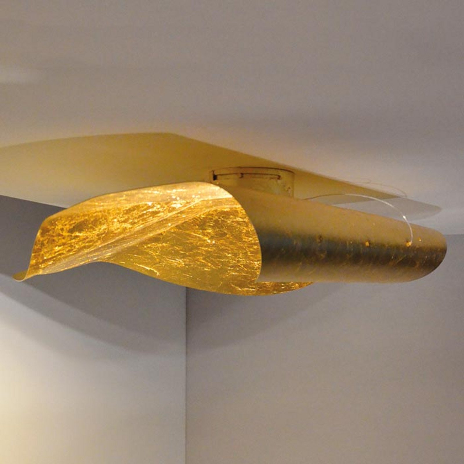 Knikerboker Non So - plafonieră LED 75 cm auriu