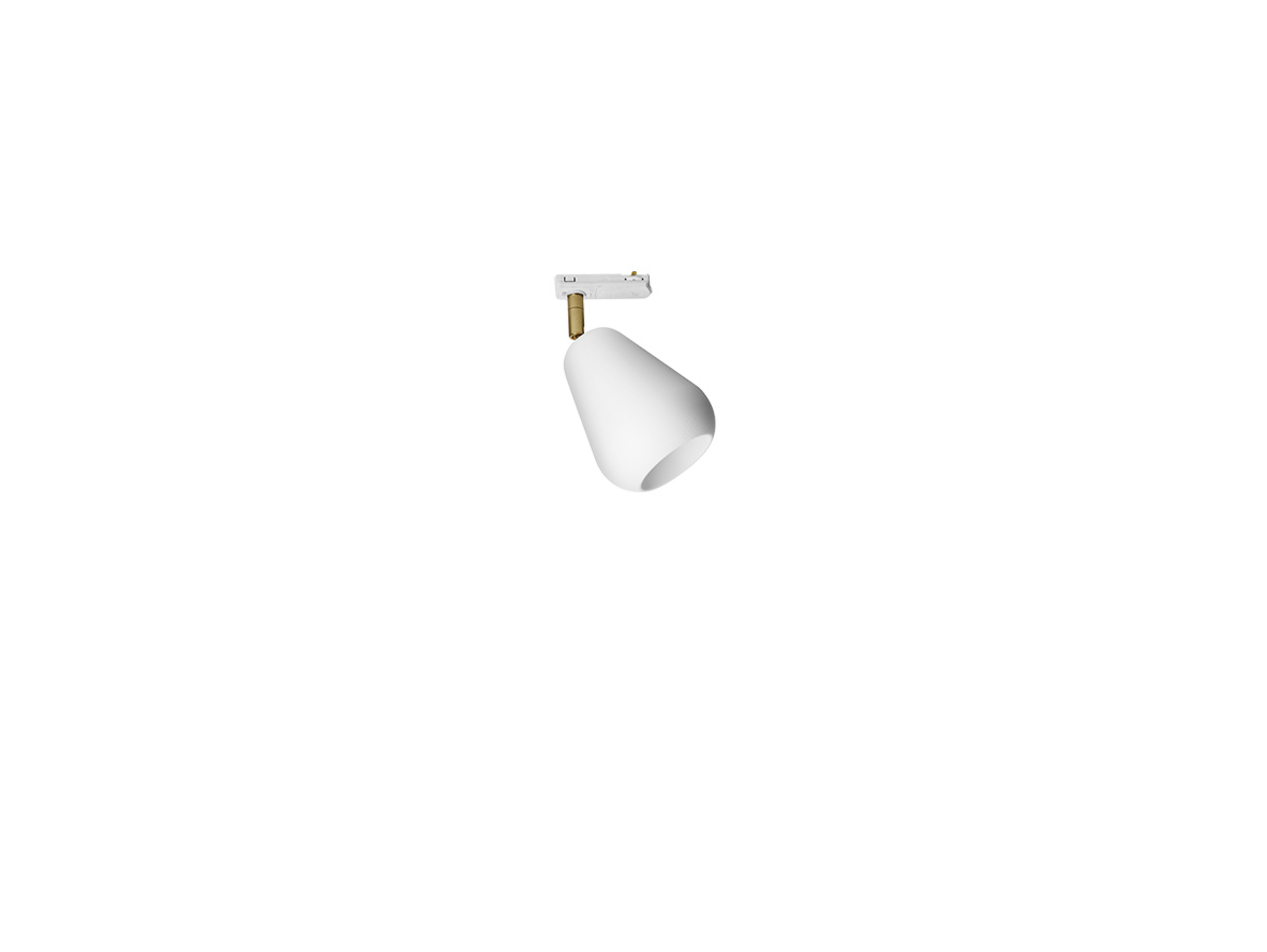 Anoli Spot Track Deckenleuchte, gold/weiß, Ø 10 cm - Nuura
