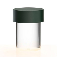 FLOS LED genopladelig bordlampe Last Order, glat, grøn, IP55