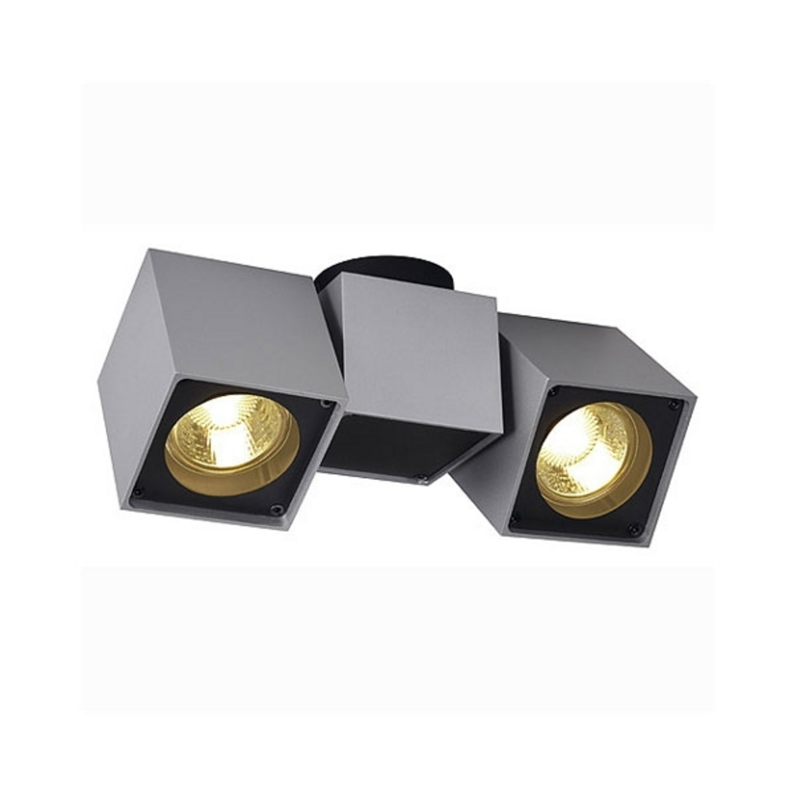 Plafonieră SLV Altra Dice II pivotantă cu 2 lumini. - Hol - modern - gri argintiu negru - Metal