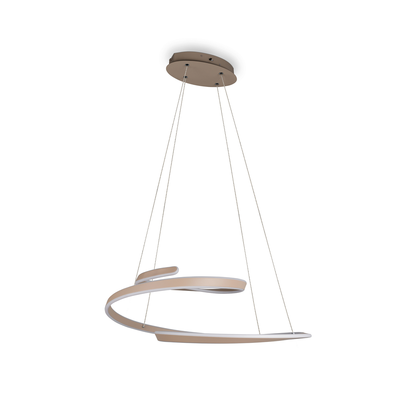 LED piekaramā lampa „Arlington“, smilškrāsā, garums 80 cm, metāla, CCT
