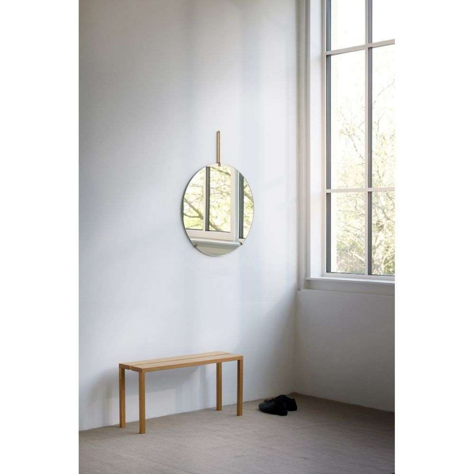 Wall Mirror Ø70 Brass - Moebe