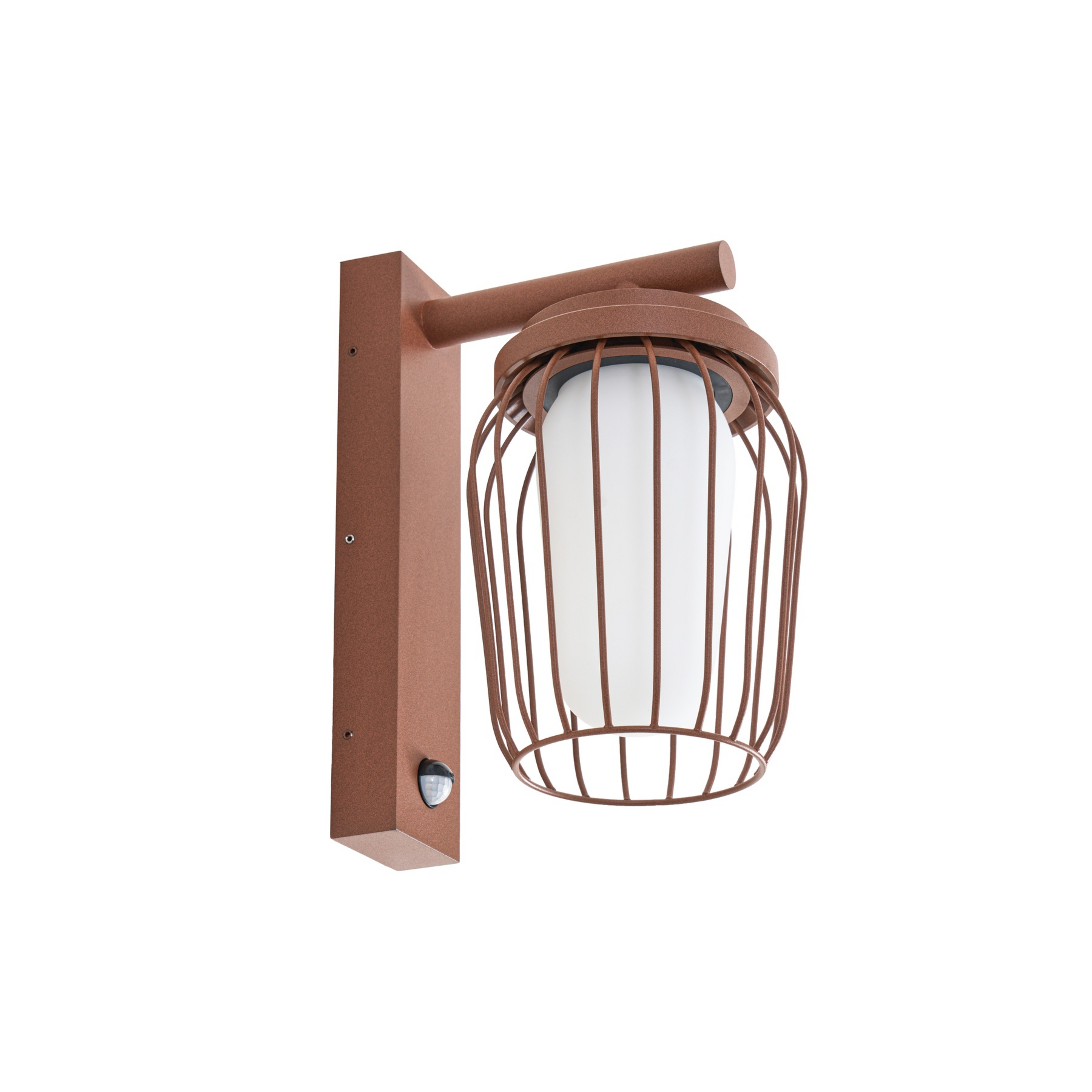Lampă de exterior Chandan, senzor, rugină, E27, IP44 - Lucande