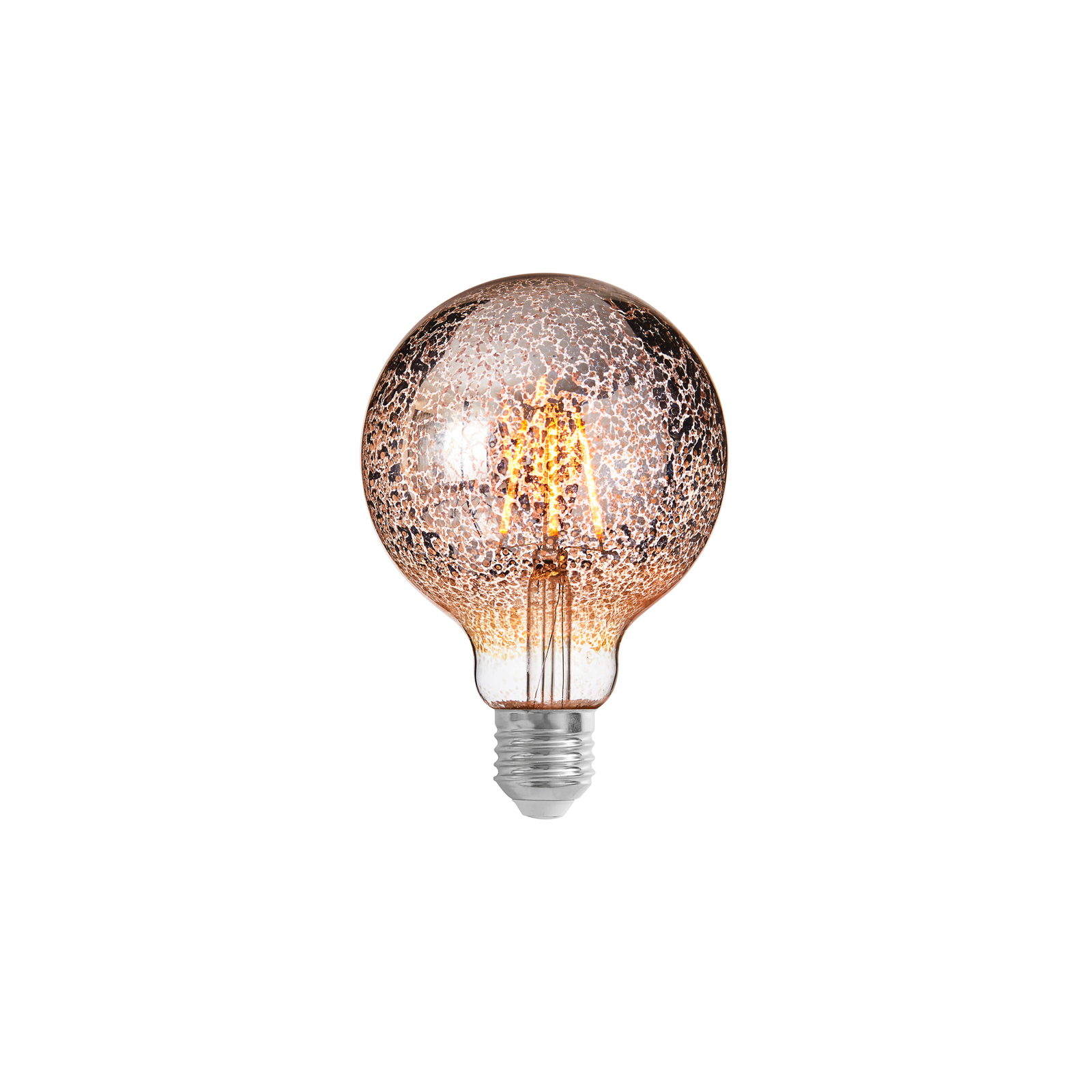 Lucande-LED-lamppu E27 Ø9,5 cm, 4W, 1800K konfetti