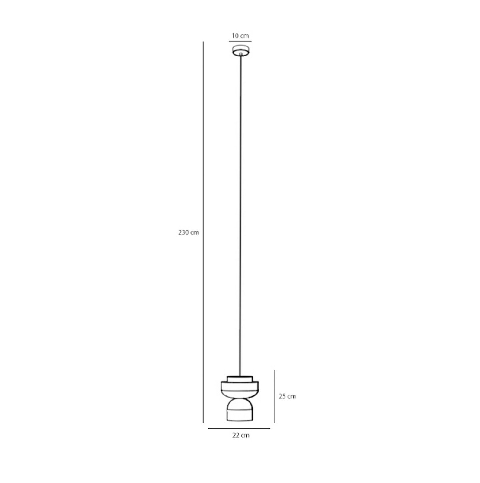 ALDEX Lampă suspendată Ulia coral/albastru/galben - Camera de zi / sufragerie - modern - coral albastru galben - Altele
