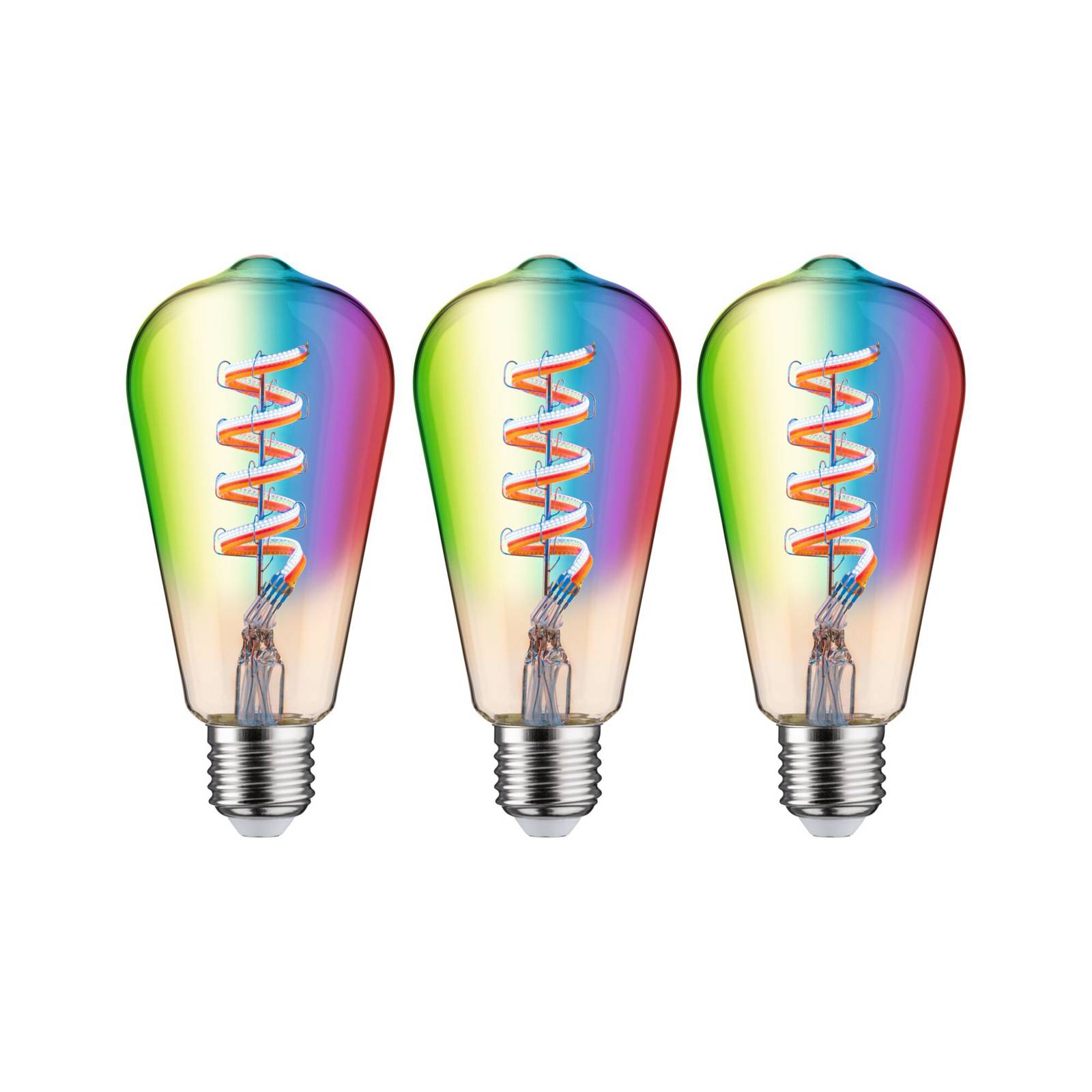 Paulmann LED-Rustika Zigbee E27 6,3W RGBW gold 3er