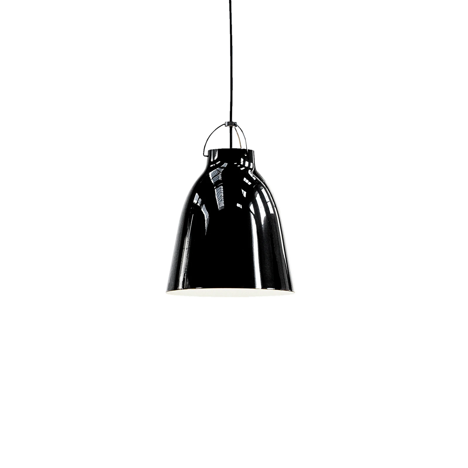 FRITZ HANSEN Caravaggio P2 Brilhante preto/preto