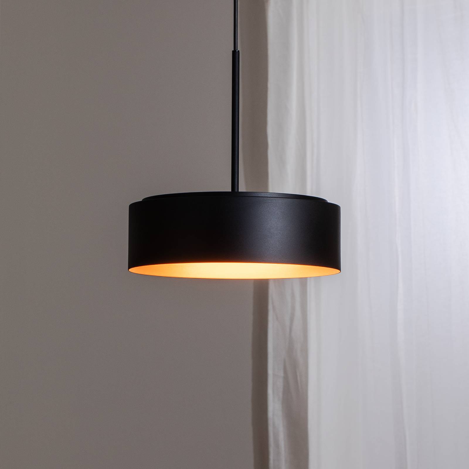 Bega LED żyrandol Studio Line Ø 36 cm czarno-miedziany DALI