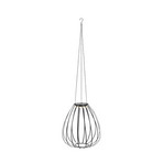 Suspension LED Ovia, Ø 42 cm, noir, IP44, à intensité variable