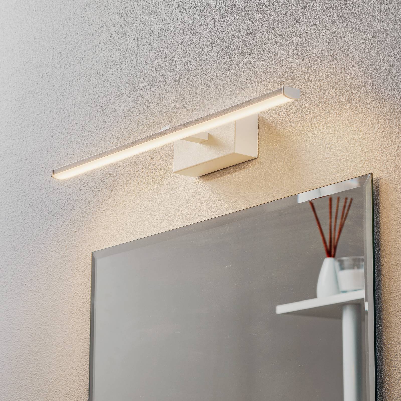 Nala LED wall light, white, width 50 cm