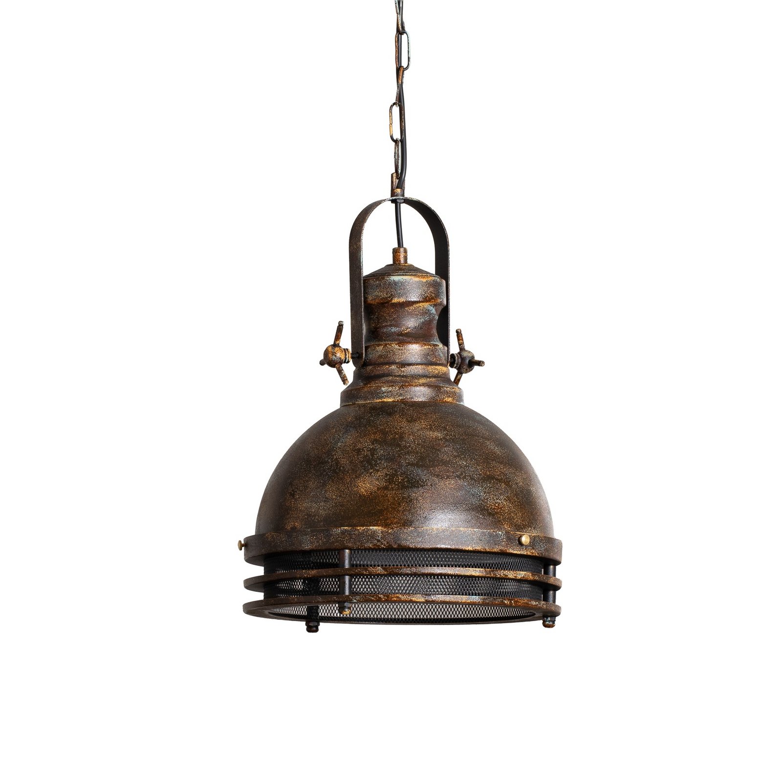 Висяща лампа Saglam, 1-пламъчна, старо месинг, Ø 30 cm, метал Висяща лампа Saglam, 1-пламъчна, старо месинг, Ø 30 cm, метал