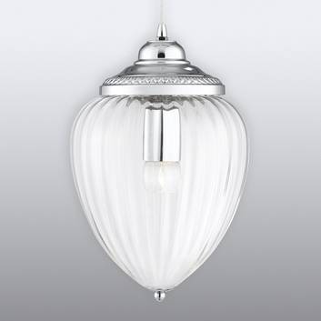 Glass hanging light Pendants with grooves