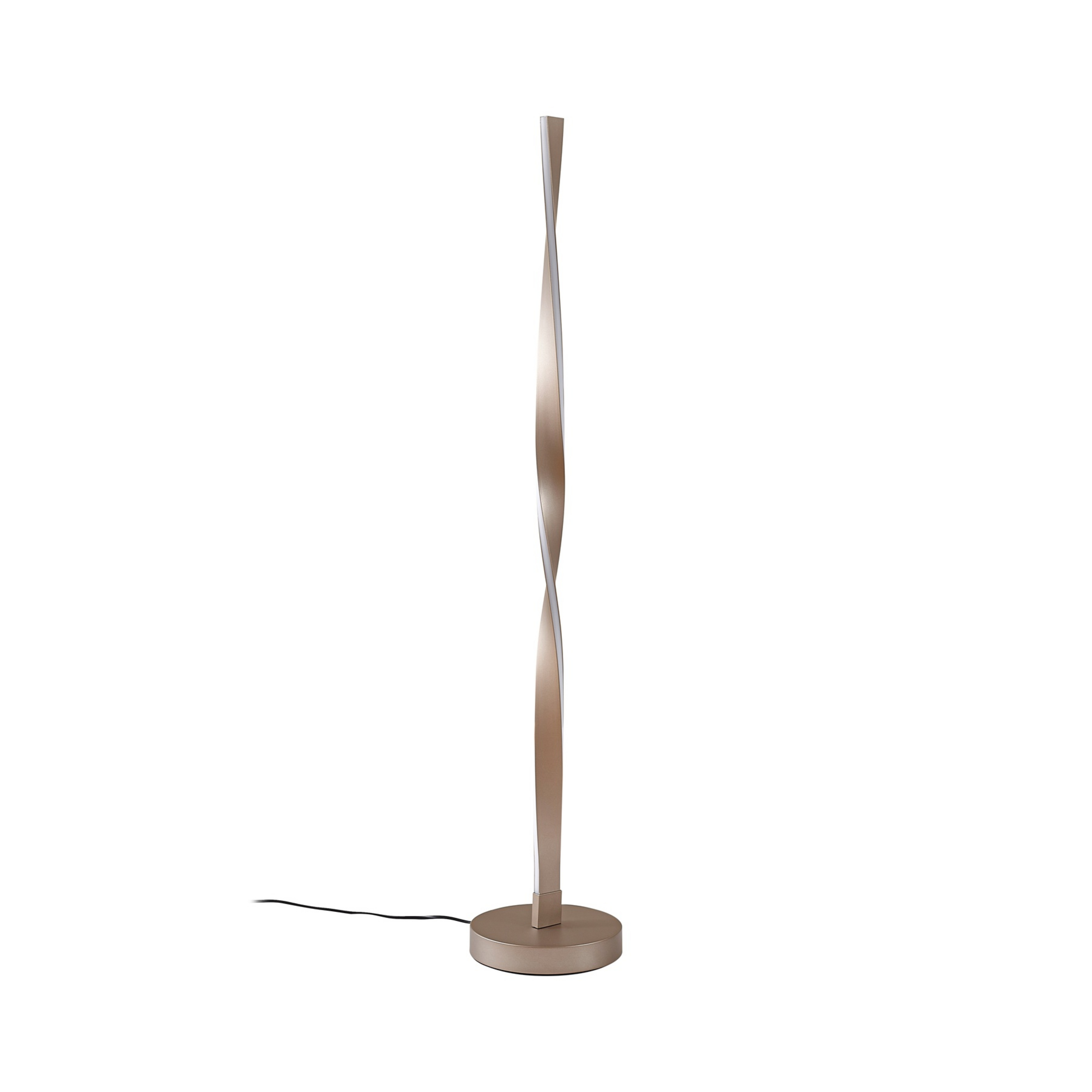 Jaren LED-gulvlampe, sort/brun, 114 cm, CCT - Lindby