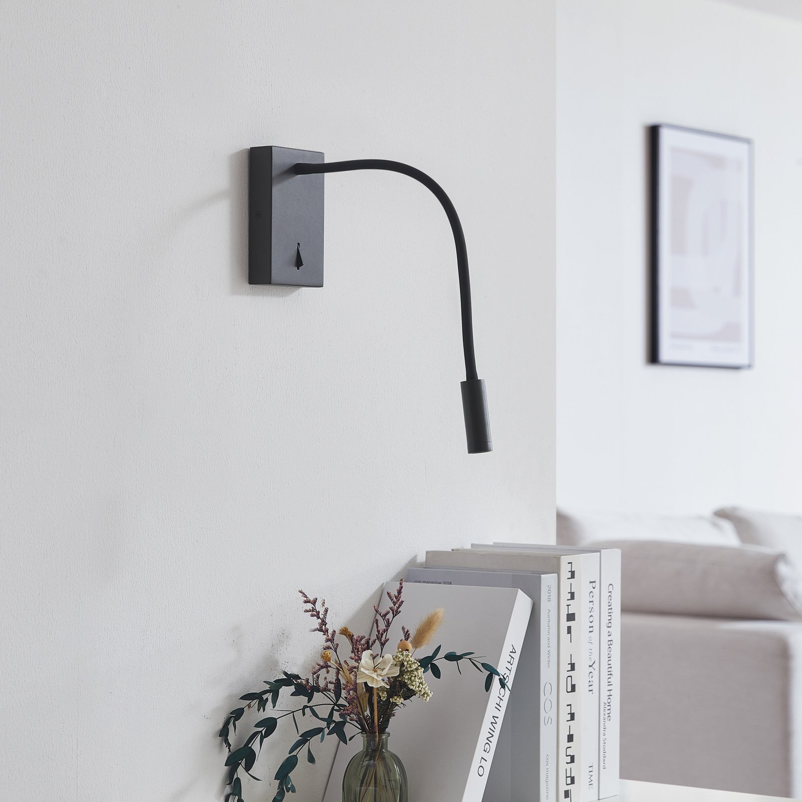 Hetti LED Wandleuchte Schwarz - Lucande