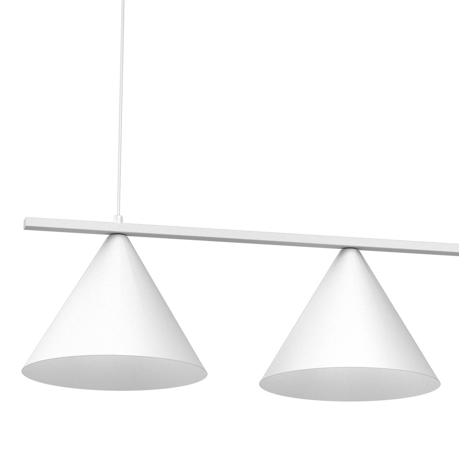 Capital pendant light, white, 3-bulb, Ø 32 cm, GX53