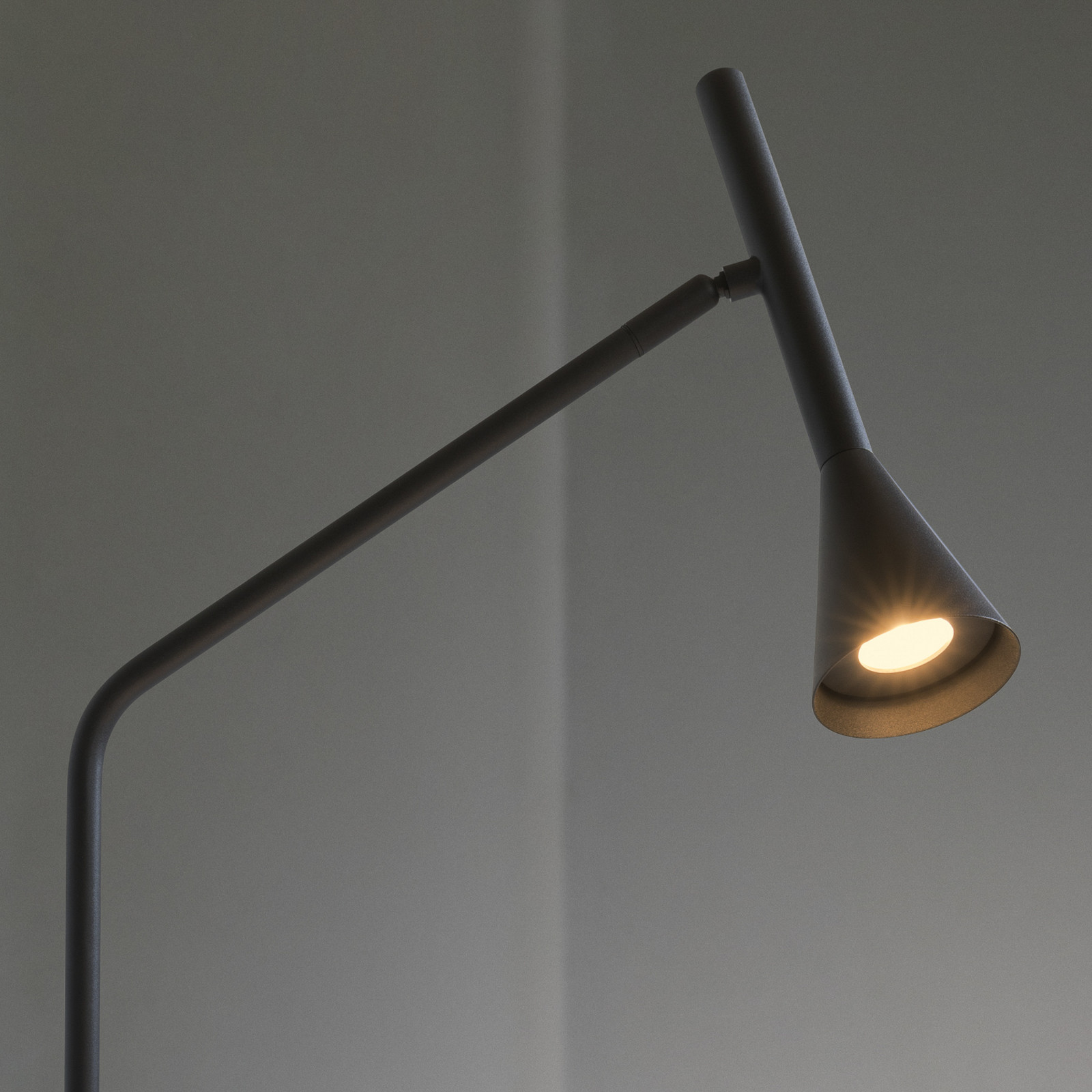 Lampa de masă cu LED IDEAL LUX Diesis negru înălțime 65 cm dimabil - Camera de zi / sufragerie - Modern - Metal