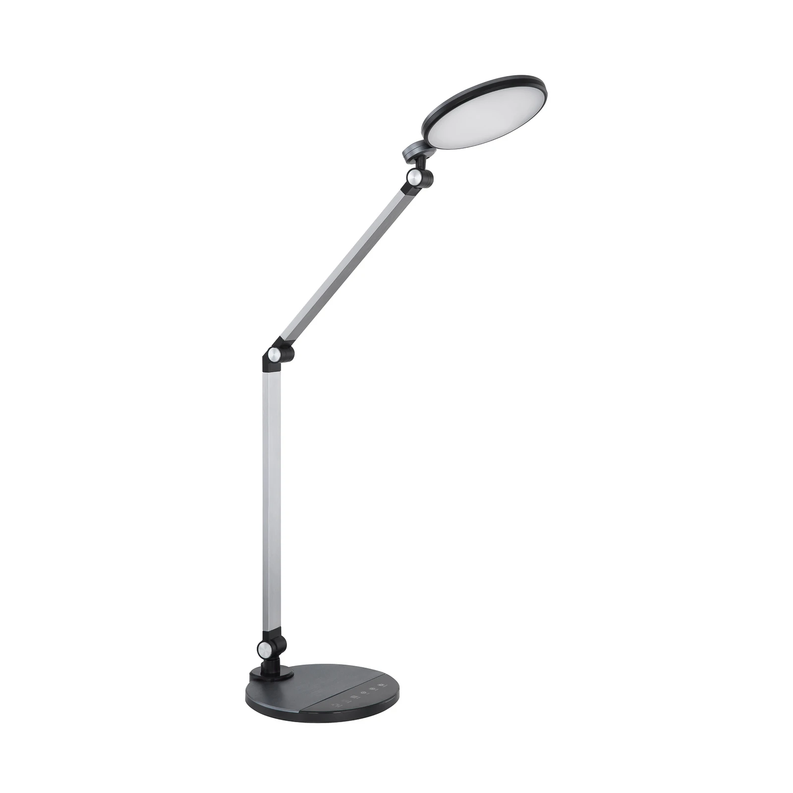 LED stolná lampa Konsti, výška 90 cm, čierna, kov