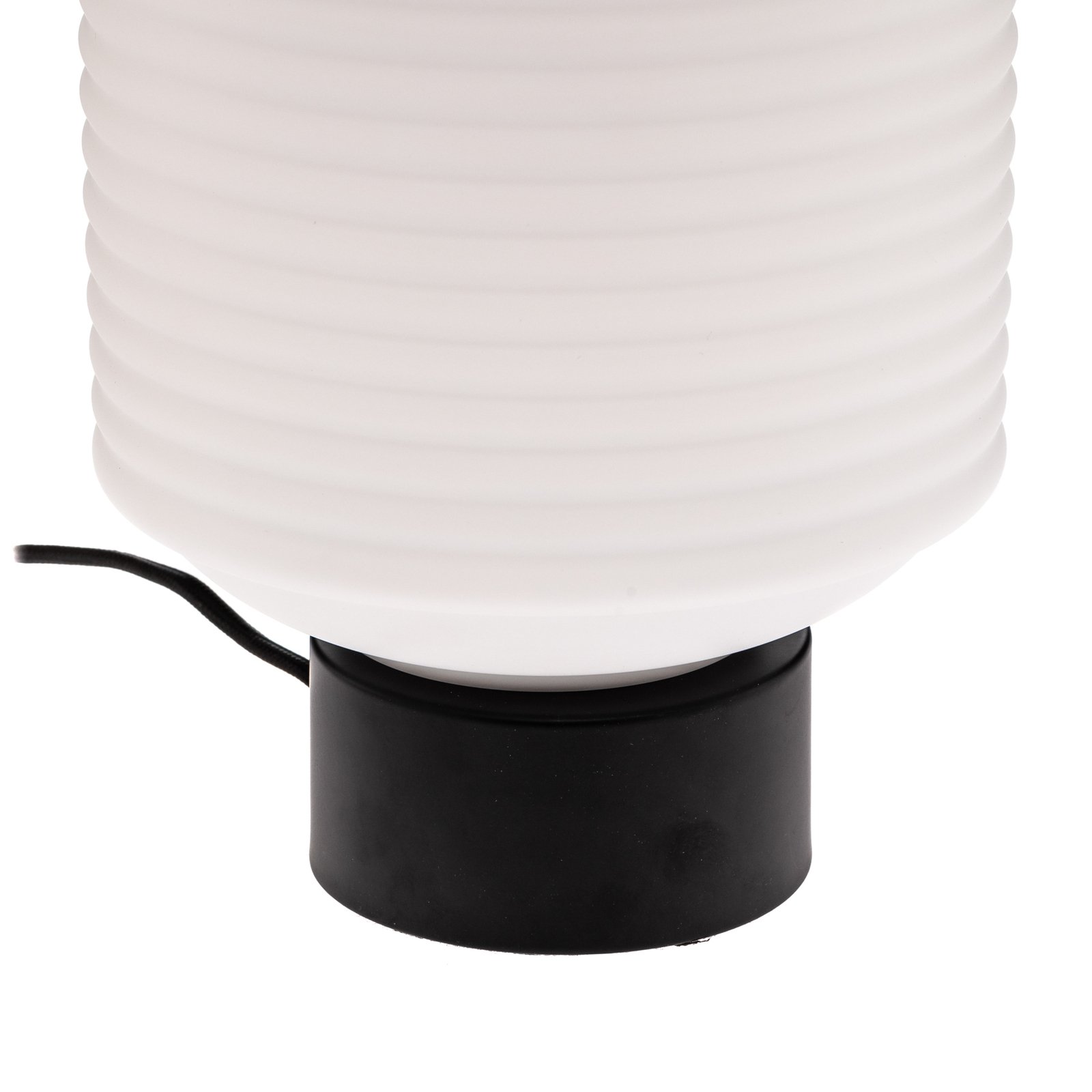 Lindby lampe à poser Cagla, blanc, verre, hauteur 25 cm, E27