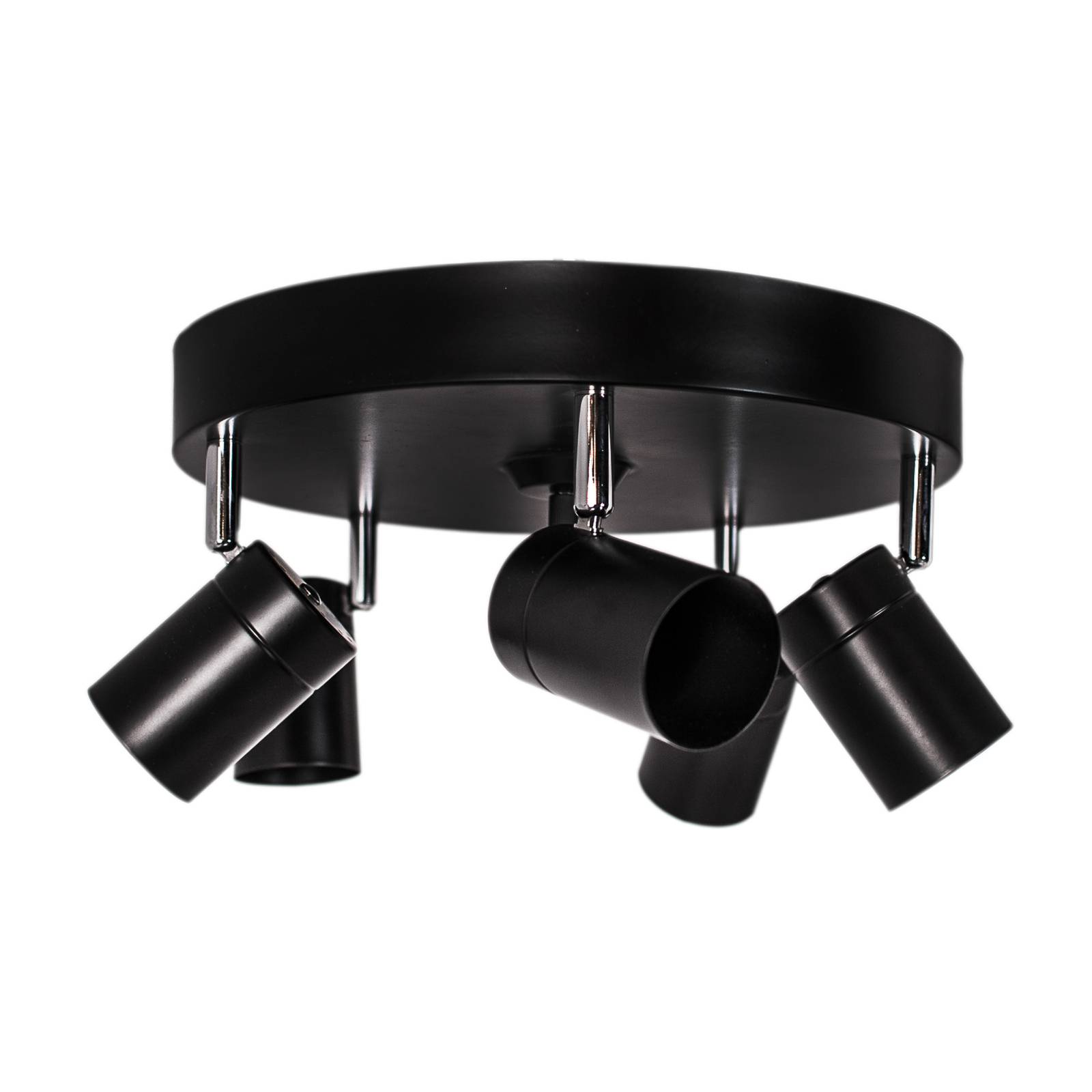 By Rydns Correct spot soffitto 5 luci nero satin