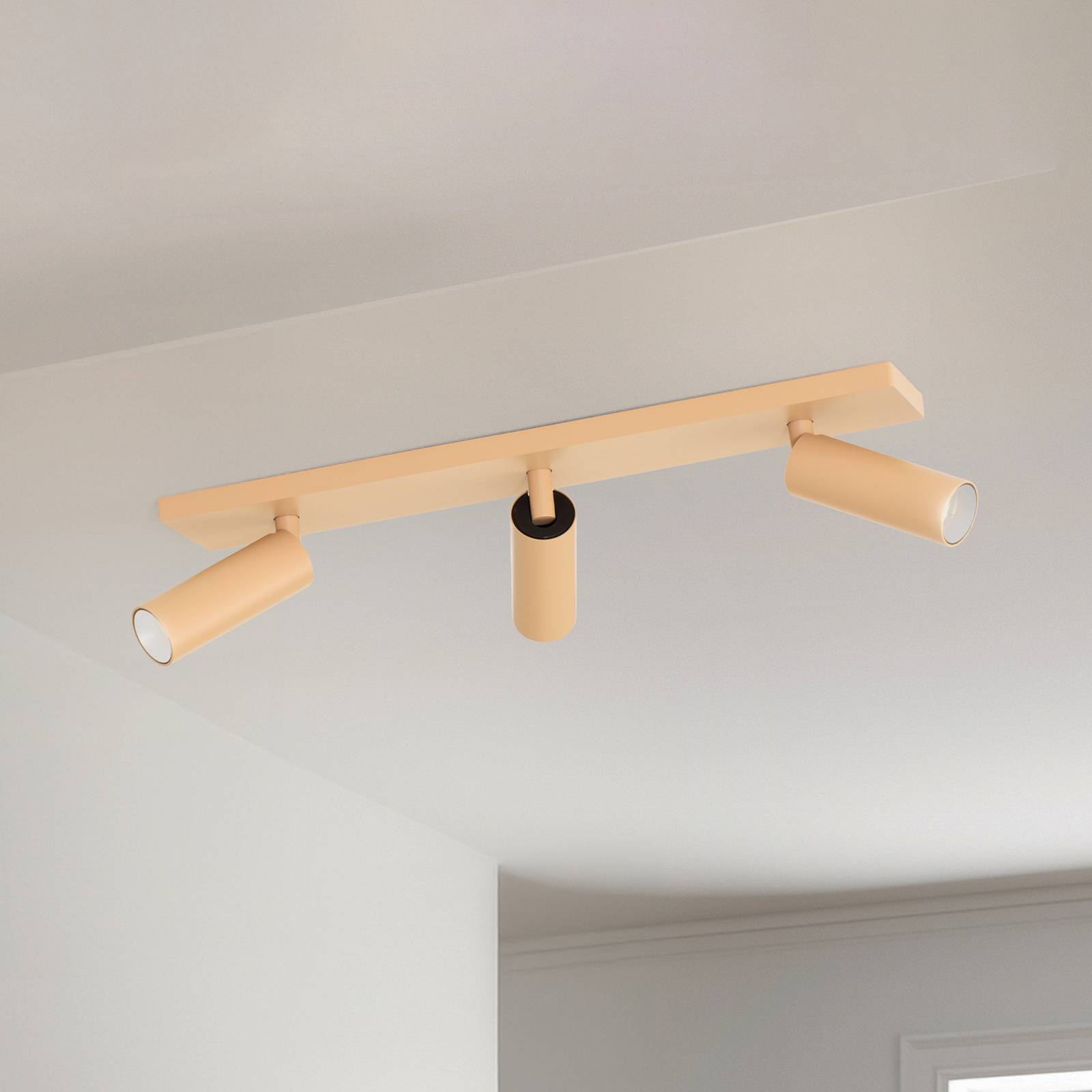 PR Home Tischlampe Liam Sofia Dahlia Brown bunt/messing 55cm günstig online kaufen