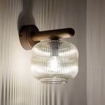 Seinavalgusti Salvia, pruun/konjak, klaas, kõrgus 20 cm, E14